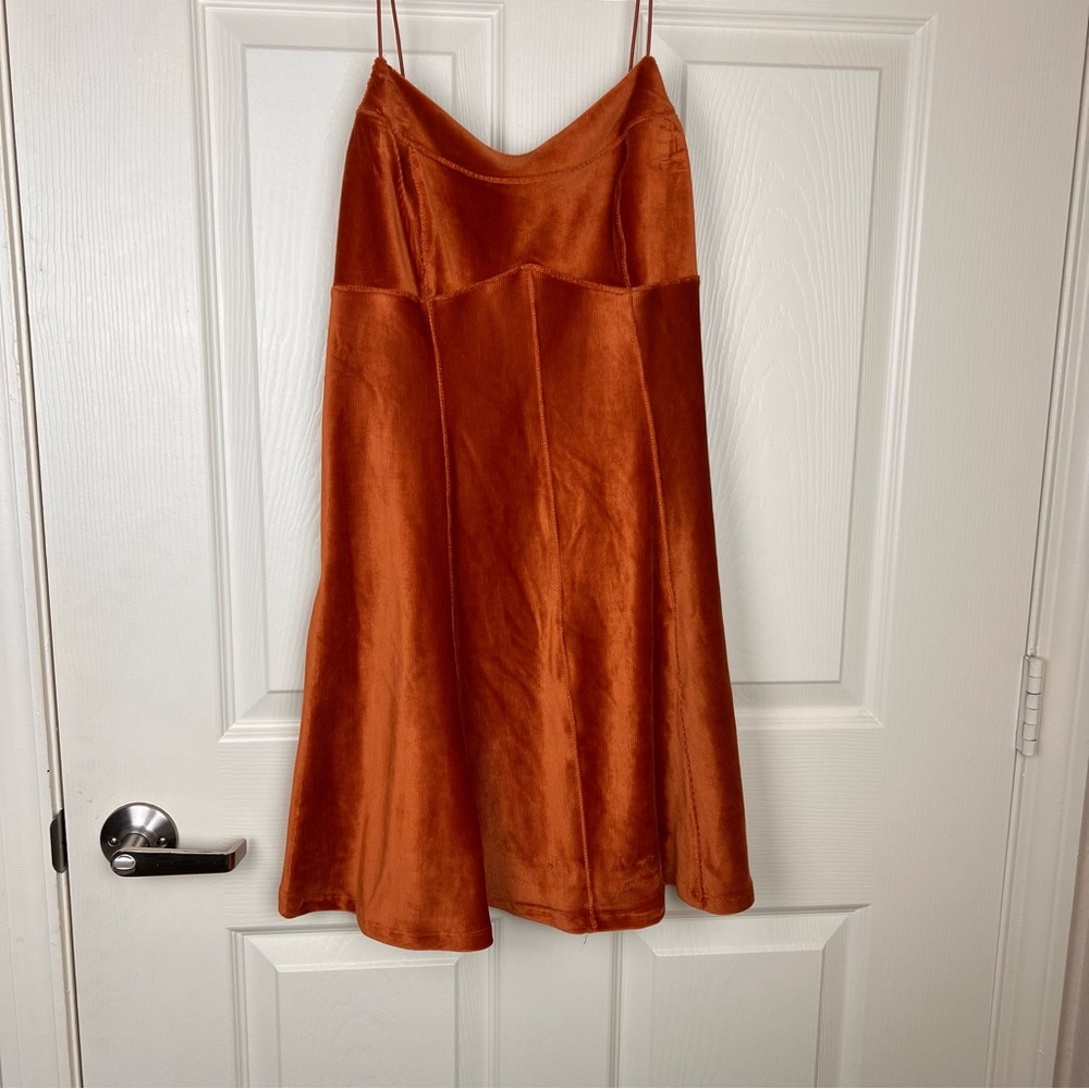 Burnt Orange Mini Dress